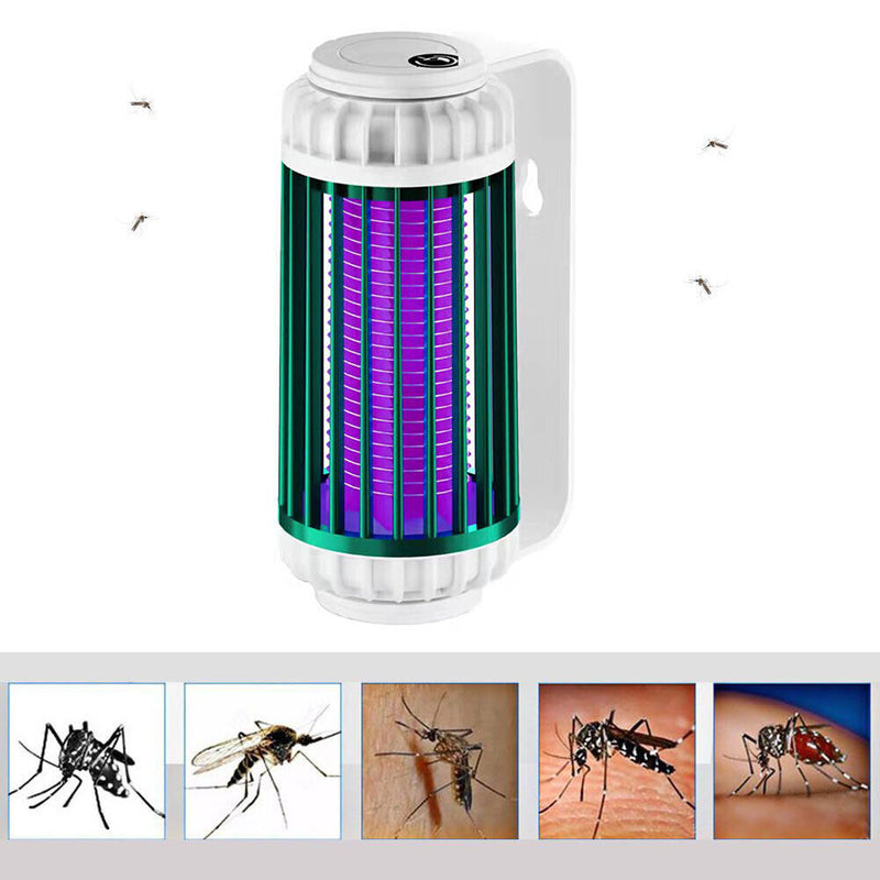 Portable Mosquito Killer Lamp Pest Bug Insect Repellent Light (White Green)