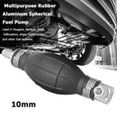 Automobile Motorcycle Rubber Aluminum Spherical Hand Fuel Pump Tank (10mm) Newly