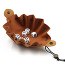PU Leather Dice Bag Pouch DND Board Games Dice Storage Bags Drawstring Pock