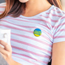 Liujuan Pin with Ukraine "I Stand with Ukraine", Round, 5.8 cm