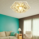 Modern LED Flower Crystal Ceiling Chandelier 9W Decor Lamp (Warm White) Newly