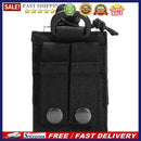 Outdoor Molle Radio Walkie Talkie Holder Bag Magazine Pouch Pocket(Black)