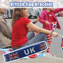 British Union Jack Bracelet Flag Mens Ladies Stretch Jubilee Party Platinum A0K0