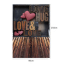 Love Digital Photography Background Fabric Photo Prop Studio Background Decor