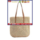 Durable Straw Woven Bags Tight Construction Fashion Gifts for Girls Dating