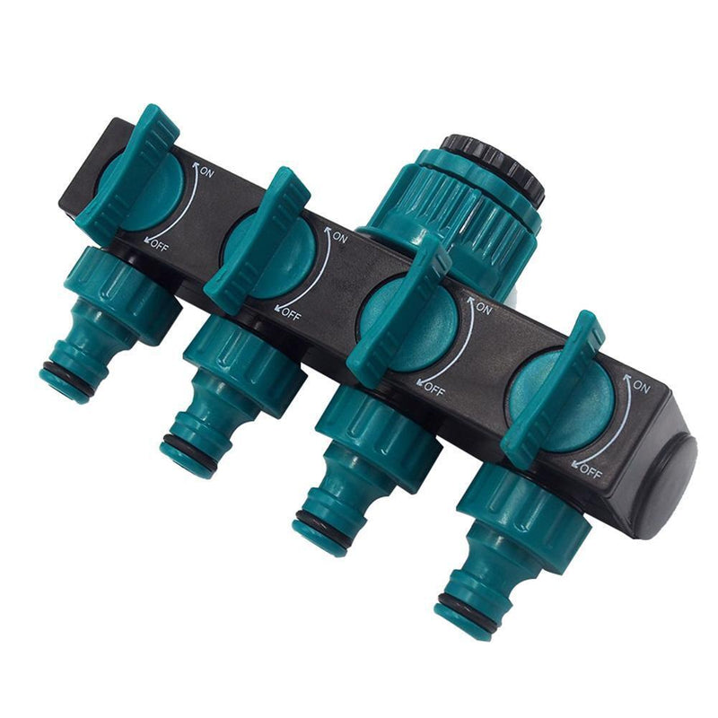 Garden Drip Irrigation 4 Way 4/7 8/11 Hose Pipe Splitter (Thread Connector)