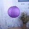 4 inch Round Chinese Paper Lantern DIY Paper Ball Lamp Party Decor (Purple)