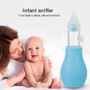 Silicone Baby Nose Cleaner Vacuum Sucker Infant Kids Nasal Aspirator (Blue)