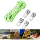 5m Reflective Tent Cord Camping Canopy Awning Fastener Wind Rope Buckle Sets
