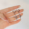Earrings Star Ring Necklace Earring Set Pink Crystal Necklace Clip Earrings