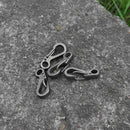 5x Outdoor Quick Hanging Key Chain Spring Hook Molle Clasp Buckle (Grey) Newly