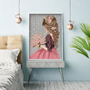 Diamond Painting Kit girl Full Round Rhinestone Wall