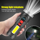 XPG+COB Rechargeable Torch Warning Lantern for Outdoor Camping Hiking Fishing