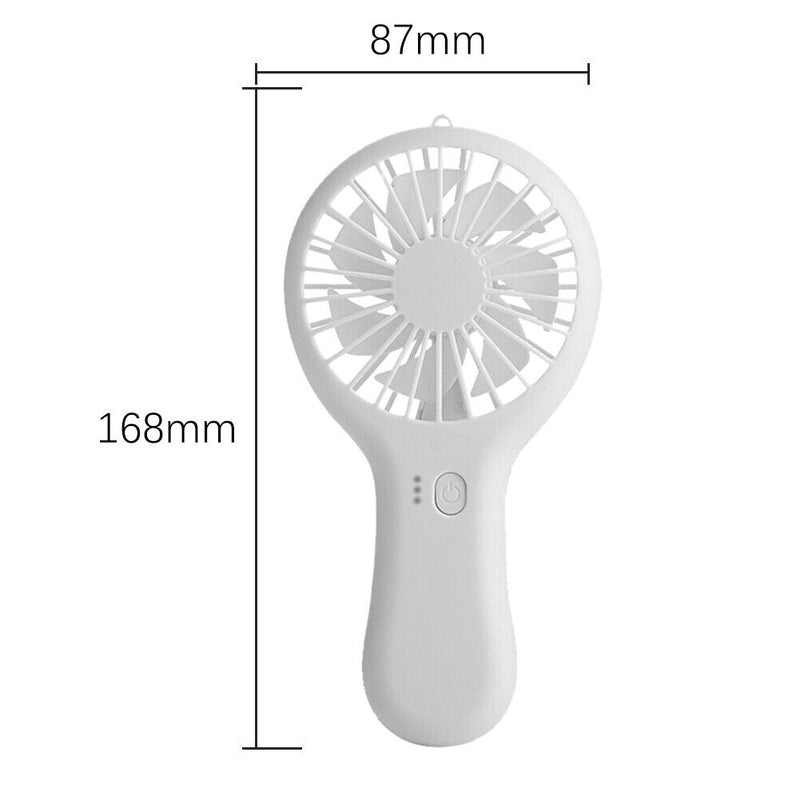 #A Portable Pocket Air Cooler Fan 3 Wind Modes with Base for Outdoor Travel Camp