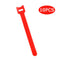 10pcs Durable Self Adhesive Cable Fastener Tape Wire Loops Strap (Red)