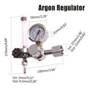 Assembly Pressure Reducing Gulator Gas Valve Gauge Argon Gas Meter TIG Welding
