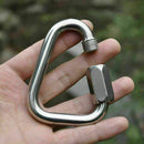 Triangle Mountain Rock Climbing Steel Screw Carabiner Lock X9U0 N7P5 Outdoo J1J2
