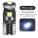 10pcs T10 3030 3SMD LED Wedge Car Clearance Light Bulbs (White LED+Black)
