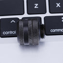 G1/4 Brass Connector for 14mm OD PC Water Cooling System Tubes(Black)