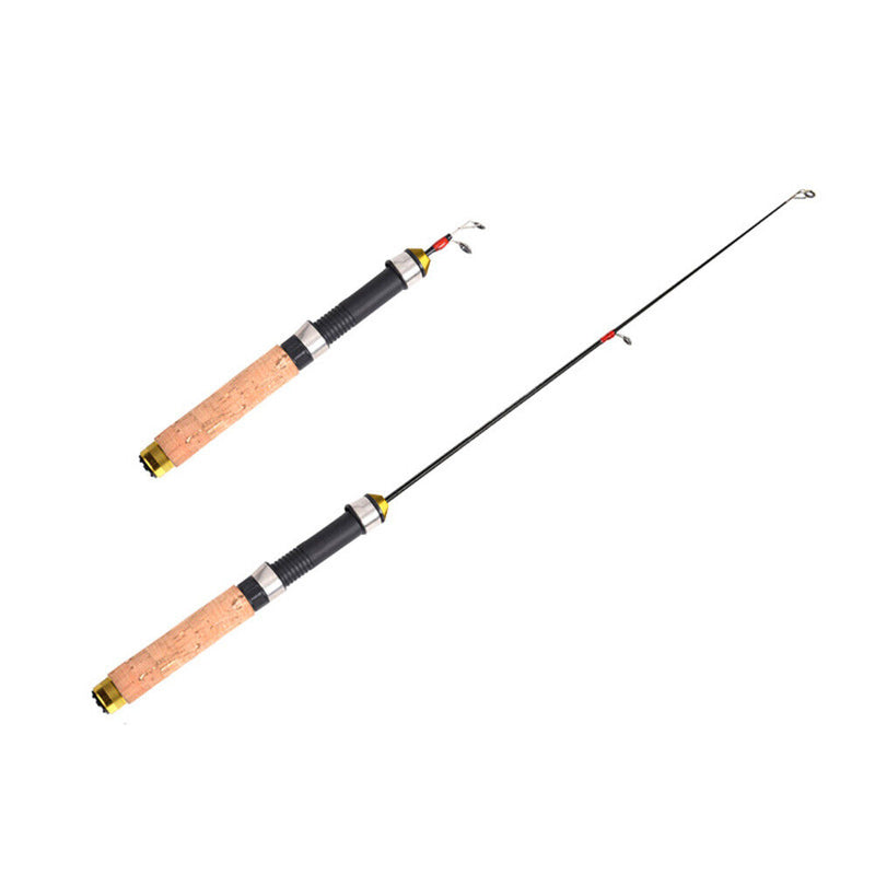 60cm Portable Ice Fishing Rod Outdoor Angling Telescopic Winter Fishing Pole