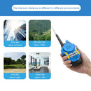 Kid Handheld Walkie Talkie Outdoor Radio Transceiver Interphone (Blue) Newly