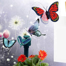 Solar Powered Dancing Flying Butterfly Garden Decoration Color At Random Newly