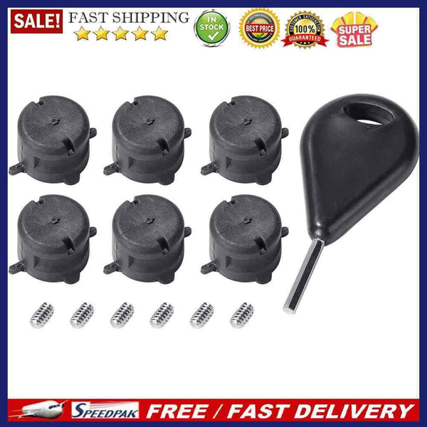 6x Surfboard Tail Rudder Slot for FCS FIN G5 w/ Screws Key Wench Tail Suppl