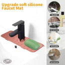 Kitchen Silicone Faucet Absorbent Mat Microfiber Sink Protector (A Pink) Newly