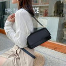 Casual Women PU Leather Handbags Portable Travel Solid Flap Totes Shoulder Bags