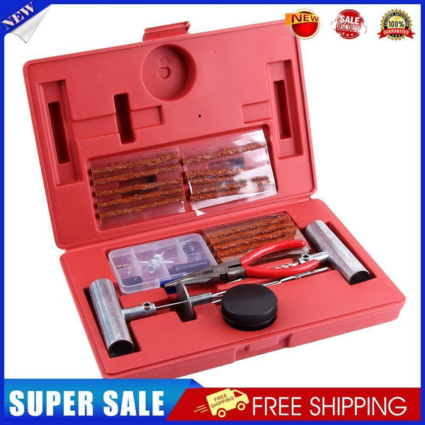 56pcs Universal Heavy Duty Tire Repair Tools Kit for Motorcycle ATV Car