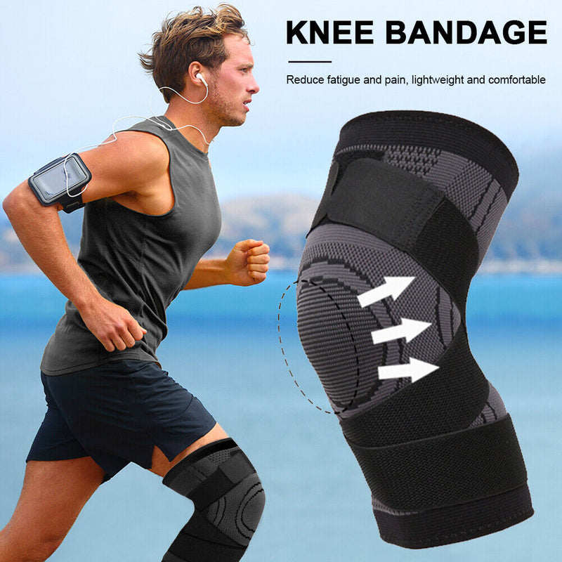 Nylon Sports Compression Knee Protector Strap Gym Fitness Knee Support Sleeve
