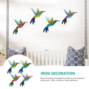 Metal Hummingbird Wall Decor - Outdoor Indoor Hanging Wall Art Set of 4