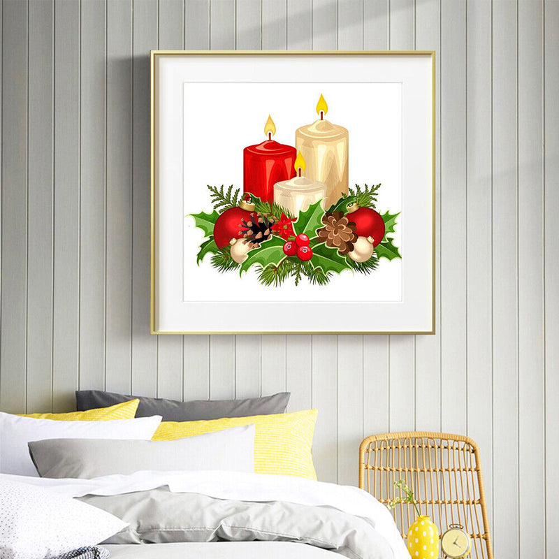 Oil Paint By Numbers Candle Frameless Picture Craft Kit Home Living Room De