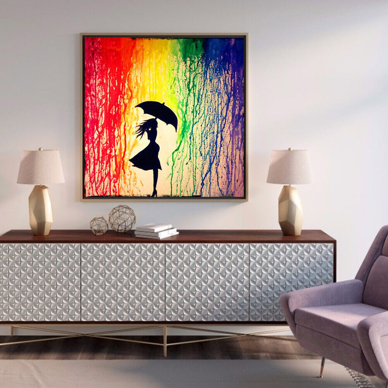 DIY Umbrella Girl Ornament Diamond Painting 5D Kit Full Round Drill Drawing