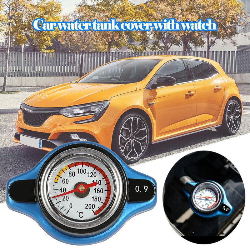 Big Head Car Temperature Gauge Meter with Utility Thermal Radiator Cap Tank Cover
