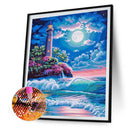 DIY Full Round Drill Diamond Painting lighthouse Mosaic Art