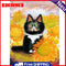 5D Sunflower Cat Mosaic Diamond Painting Drawing Full Round Drill DIY Art Craft