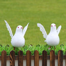 Artificial Decorative Dove Foam Feather White Bird Home Gardens Decor Ornament Hoc