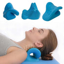 Muscle Relaxation Neck Stretcher Cervical Pillow for Pain Relief (Blue)