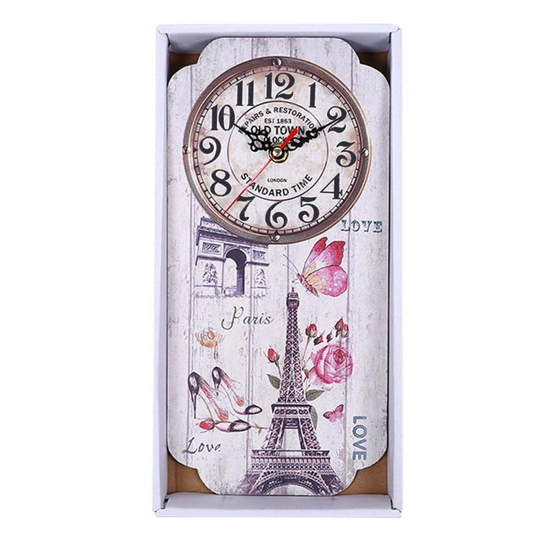 Europe Style Retro Wall Clock Hang Living Room Bedroom Home Bar Decor (4)