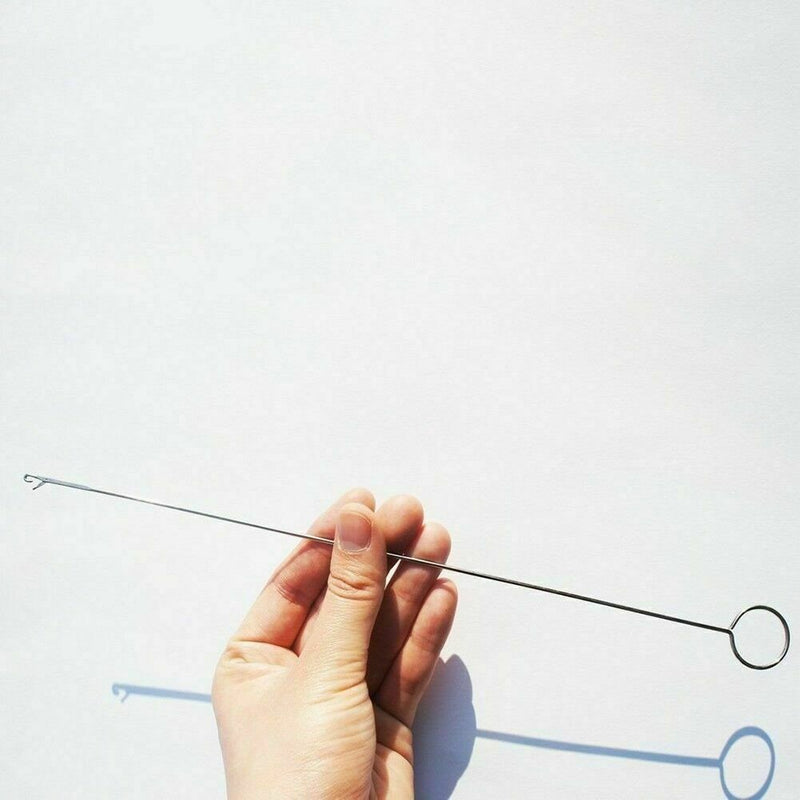 1PCS Metal Loop Turner Hook With Latch For Turning Tubes Fabric S9X2 S5N6 H9S4