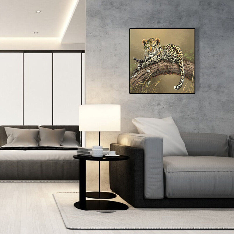 Tiger 5D DIY Full Round Drill Diamond Painting Embroidery Cross Stitch Kits