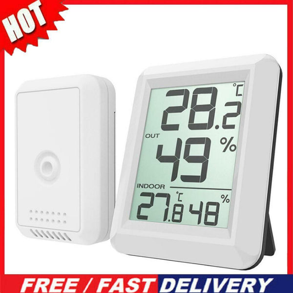 Digital Wireless Hygrometer Indoor Outdoor Thermometer Humidity Monitor  #F8s