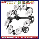 Drum Cymbals Hi Hat Tambourine Bells with Row Jingles Percussion Kids Music