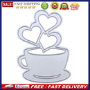 Love Heart Coffee DIY Metal Scrapbook Craft Embroidery Cutting Die Stencils