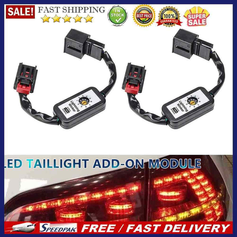2pcs Dynamic Turn Signal LED Taillight Module Cable Wire Harness for Golf