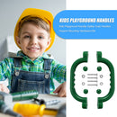 Kids Playground Nonslip Safety Grab Handles Mounting Hardware (Dark Green) Newly