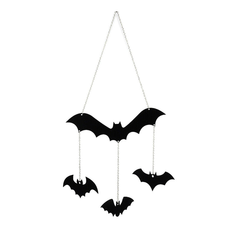 Halloween Bats Hanging Ornaments Wrought Iron Garden Yard Decoration Theme Party