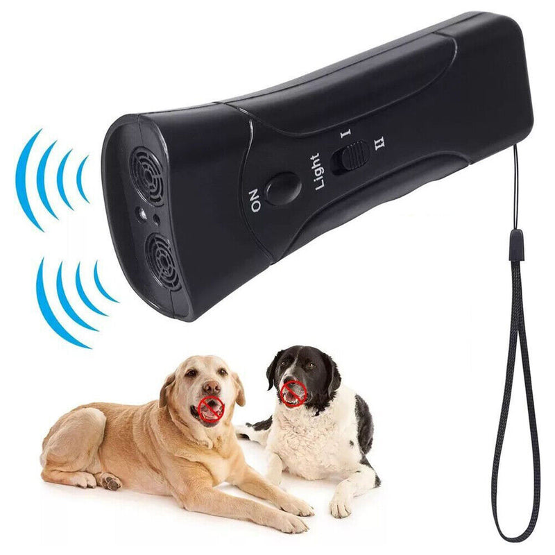 Portable Dog Repeller Anti Barking Dog Trainer with LED for Home Pet Accessories