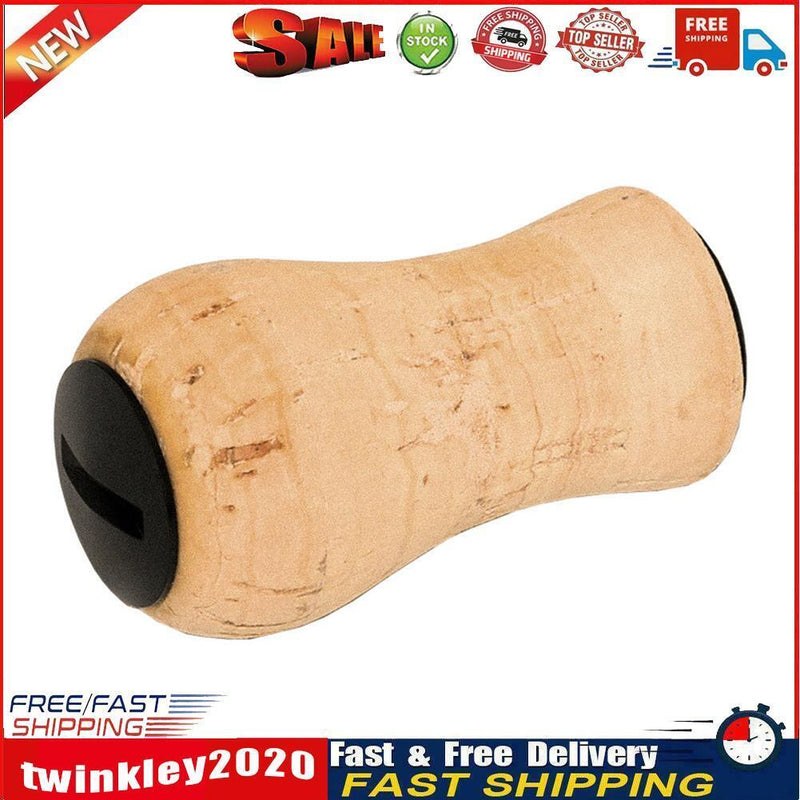 Fishing Reel Handle Knob DIY Cork Grip Replacement for Baitcasting (Black) Newly